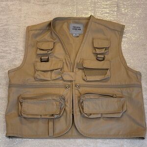 Field & Stream Tan Fishing Vest kids XL
